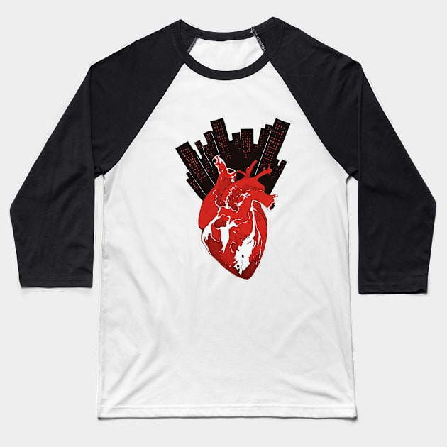 En el Corazón de la Ciudad Baseball T-Shirt by theprometeus